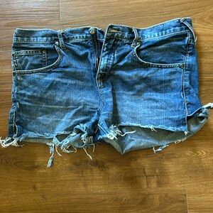 Free People denim shorts